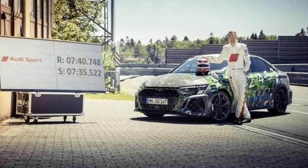 Новый Audi RS 3 установил рекорд Нюрбургринга (видео)